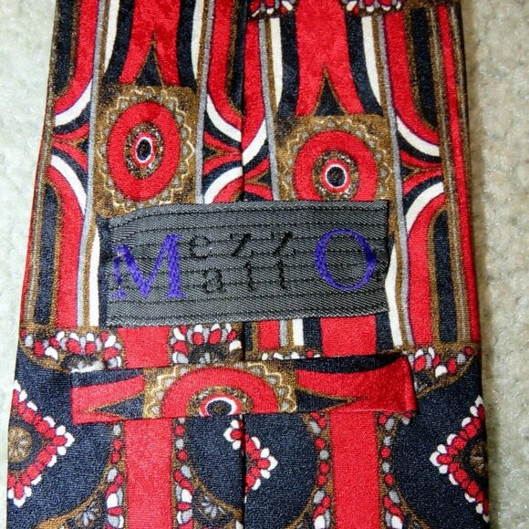 Lot 6 Silk Ties - Mezzo Matto/Bill Blass/Nautica/Bruno Rossi/Van Heusan/Britches - Picture 3 of 16